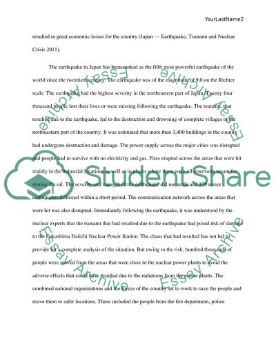 Japan Earthquake and Tsunami 2011