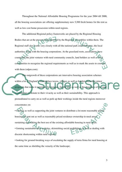 Does Affordable Housing on Exception Sites impact on making rural villages sustainable or unsustainable