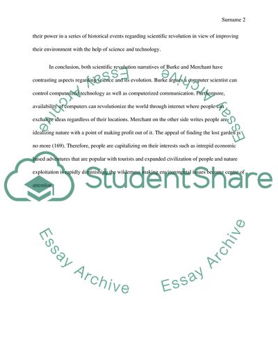 Narrative Comparison in Scientific and Ecological Revolutions