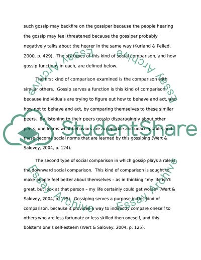 Gossip: Pernicious Evil or Essential to Survival