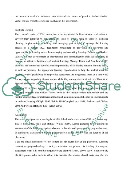 Critical Analysis of Mentorship