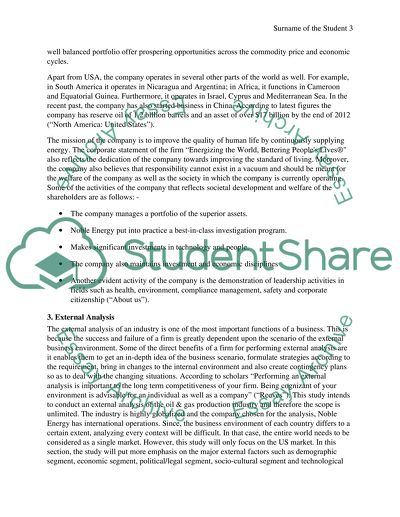 Noble Energy INC: A Brief Overview