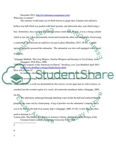 Revolutionary Era Weapons