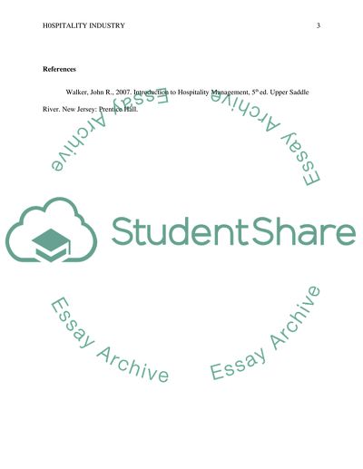 Introduction to Hospitality Management