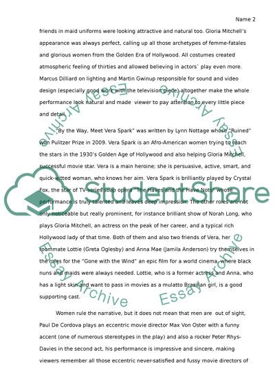 By the way, meet Vera Stark