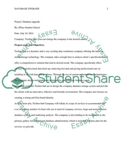 Objectives for Techno-hub Company