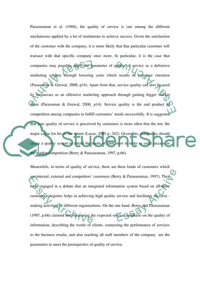 What is Customer Service Quality