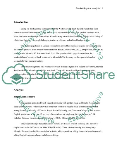 Market Segment Analysis