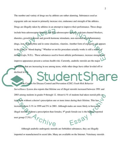 Performance Enhancing Drugs in Sports