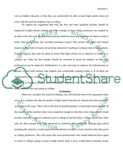 Critical Summary and Evaluation