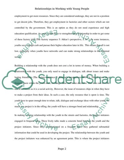 Relationships in Working with Young People