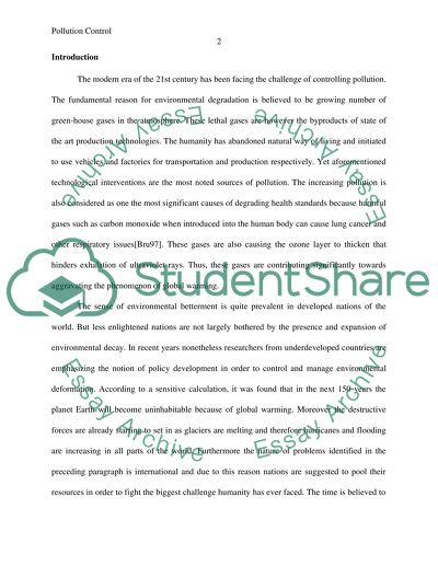 Strategies for Pollution Control in Saudi Arabia