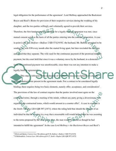 Lord Melbray v the Backstreet Boyos and Basils Bistro