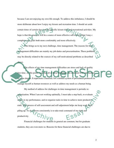 Challenges I Face While Completing My Graduate Study