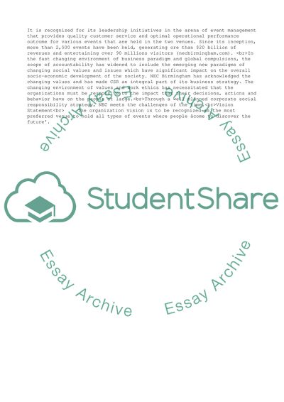 National Exhibition Centre