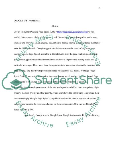 Introduction to Google Instruments