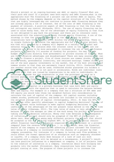 Financial and Strategic Management