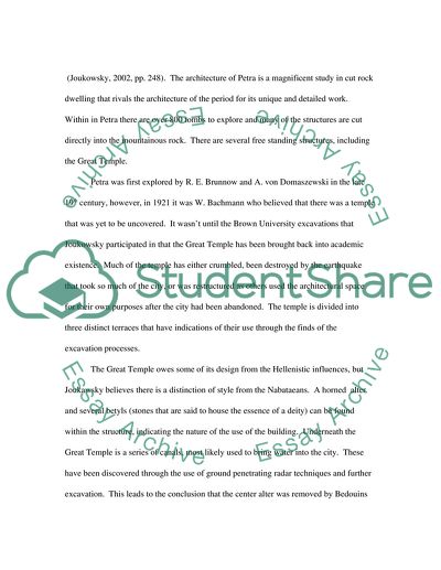 The Petra Great Temple: A Nabataean Architectural Miracle