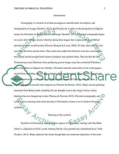 The rise of biblical tradition