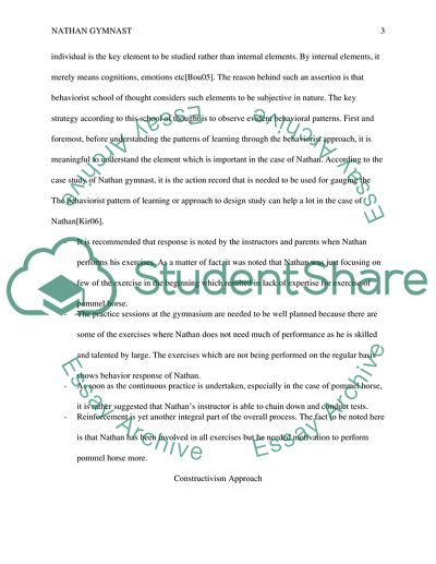 Behaviorist, Constructivism, and Cognitivist Approach towards Improved Learning