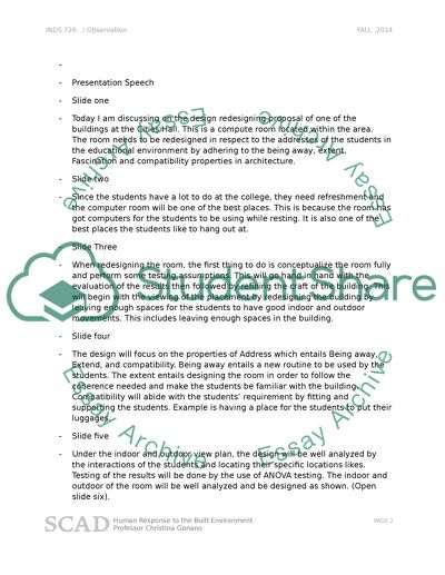 Educational Environment Issues