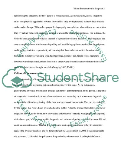 Visual Presentation in Iraq War