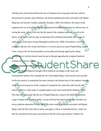 Digital Djing - Background Section