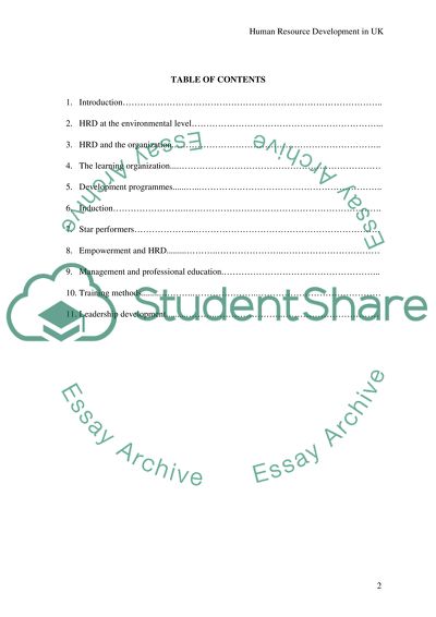 The Learning Organization at the Forefront of Modern Human Resource Development in the UK