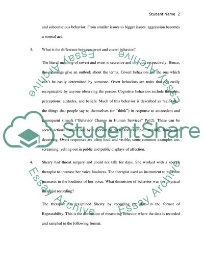 Behavior and Environmental Management