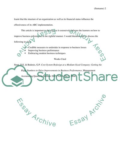 Improving Business Performance