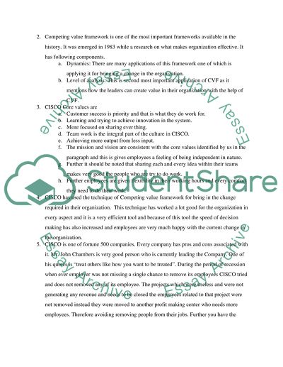 Cisco Systems Uses Its Culture for Competitive Advantage