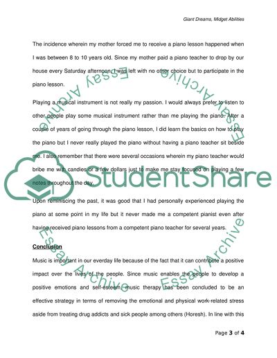 Giant Dreams, Midget Abilities by Sedaris