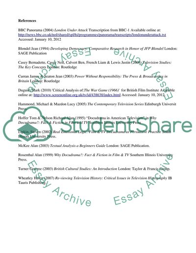 Docudrama on Television