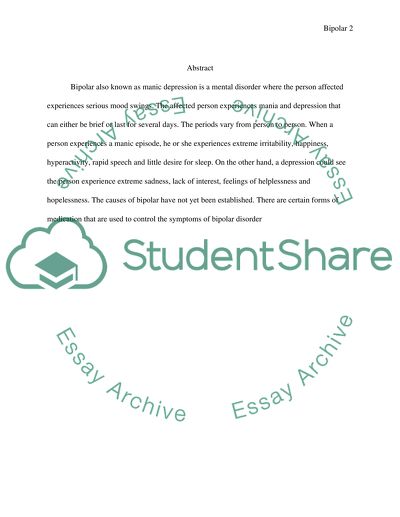 Bipolar Disorder Concept Mapping
