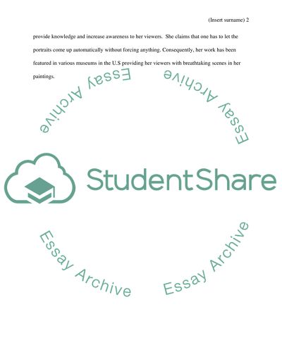 Blog Post of Laylah Ali Artist