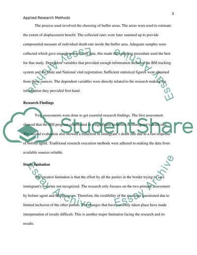 Research Methods -Research Critique