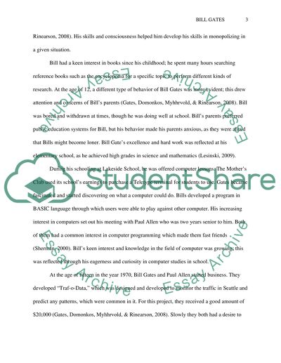 Life Plan and Personality Development: Bill Gates