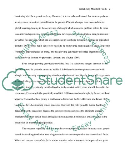 Genetically Modified Foods