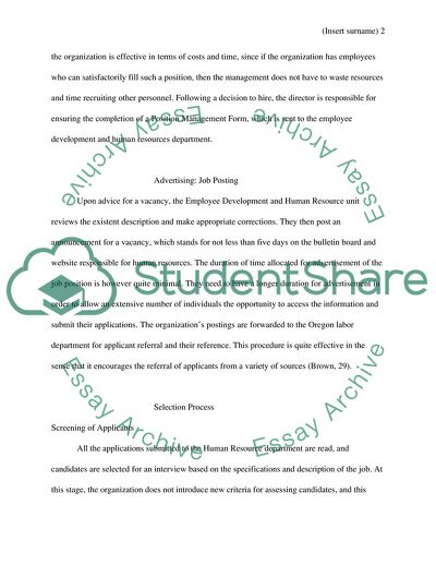 Analysis of Portland Oregon Firehouse Recruitment Process