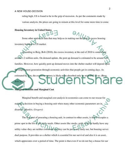 A New House Decision