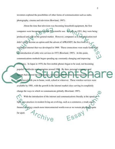 Early Communications Systems - Telegraph