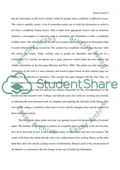 How the Web Destroys the Quality of Students