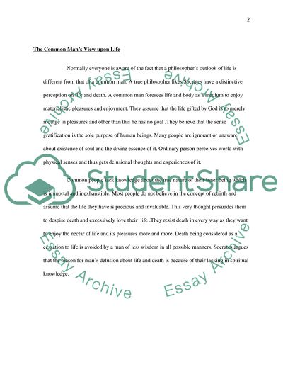 Philosophy is Practicing for Death According to Socrates