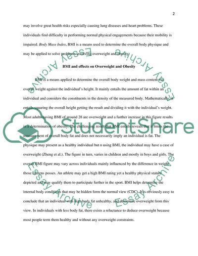 Overweight and Obesity