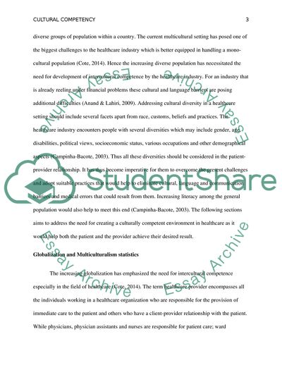 Cultural Competency in the Healthcare Industry