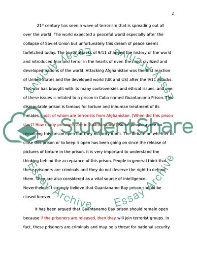 Closing Guantanamo Prison