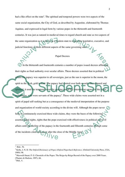 The Domination of the Papacy