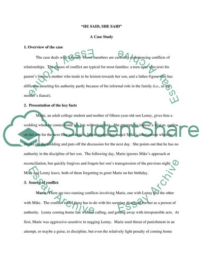 Communication and Conflict