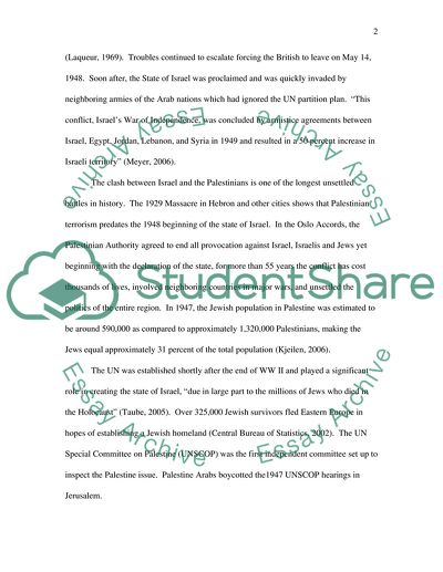 Origins of the Arab-Israeli Conflict