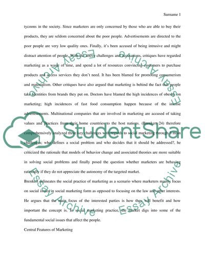 When is marketing a valuable social practice